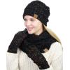 imageCC Unisex Cable Knit Winter Warm AntiSlip Touchscreen Texting GlovesConfetti Black