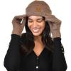 imageCC Unisex EcoFriendly Recycled Yarn Cuff Beanie and Touchscreen Gloves 2 Pc SetHeather Cacao