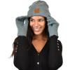 imageCC Unisex EcoFriendly Recycled Yarn Cuff Beanie and Touchscreen Gloves 2 Pc SetHeather Forest