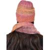 imageCC Unisex EcoFriendly Recycled Yarn Wool Blend Convertible Beanie and Scarf Set and Scarf SetAcai Berry Mix