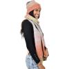 imageCC Unisex EcoFriendly Recycled Yarn Wool Blend Convertible Beanie and Scarf Set and Scarf SetDry Pastel Mix