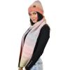 imageCC Unisex EcoFriendly Recycled Yarn Wool Blend Convertible Beanie and Scarf Set and Scarf SetDry Pastel Mix