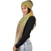 imageCC Unisex EcoFriendly Recycled Yarn Wool Blend Convertible Beanie and Scarf Set and Scarf SetTaupe Mix