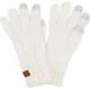 imageCC Unisex Knit Thick Warm Soft Stretch Fuzzy Lined Solid Ribbed Glove with Smart Tips G25G707Cable Knitivory