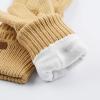 imageCC Unisex Knit Thick Warm Soft Stretch Fuzzy Lined Solid Ribbed Glove with Smart Tips G25G707Camel