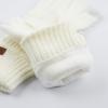 imageCC Unisex Knit Thick Warm Soft Stretch Fuzzy Lined Solid Ribbed Glove with Smart Tips G25G707Ivory