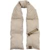 imageCC Unisex Soft Slim Warm Insulating Quilted Puffer Scarf NeckwarmerTaupe