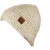 imageCC Unisex Solid Color Warm Boucle Knit Skull Cap Cuff BeanieBeige