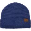 imageCC Unisex Solid Color Warm Boucle Knit Skull Cap Cuff BeanieEvening Blue