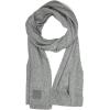 imageCC Unisex Winter Thick Ribbed Knit Stretchy Plain Extra Long Scarf WrapLight Melange Gray