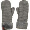imageCC Unisex Winter Warm Inner Fuzzy Lined AntiSlip Cuff MittensLight Melange Gray