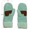 imageCC Unisex Winter Warm Inner Fuzzy Lined AntiSlip Cuff MittensMint