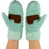 imageCC Unisex Winter Warm Inner Fuzzy Lined AntiSlip Cuff MittensMint