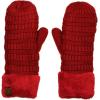 imageCC Unisex Winter Warm Inner Fuzzy Lined AntiSlip Cuff MittensRed