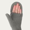 imageCC Waffle Knit Mittens For Women  Acrylic Stretchable Soft Warm Knit Cold weather Winter GlovesConvertible  Grey