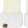 imageCC Waffle Knit Mittens For Women  Acrylic Stretchable Soft Warm Knit Cold weather Winter GlovesIvory