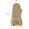 imageCC Waffle Knit Mittens For Women  Acrylic Stretchable Soft Warm Knit Cold weather Winter GlovesMocha