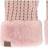imageCC Waffle Knit Mittens For Women  Acrylic Stretchable Soft Warm Knit Cold weather Winter GlovesRose