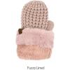 imageCC Waffle Knit Mittens For Women  Acrylic Stretchable Soft Warm Knit Cold weather Winter GlovesRose