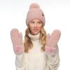 imageCC Waffle Knit Mittens For Women  Acrylic Stretchable Soft Warm Knit Cold weather Winter GlovesRose