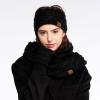 imageCC Winter Fuzzy Fleece Lined Thick Knitted Diagonal Stripes CrissCross Pattern Headband Headwrap HW2060A Neon Hotpink