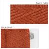imageCC Winter Fuzzy Fleece Lined Thick Knitted Diagonal Stripes CrissCross Pattern Headband Headwrap HW2060A Snuggly Soft Yarm  Rust