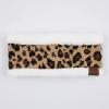 imageCC Winter Fuzzy Fleece Lined Thick Knitted Diagonal Stripes CrissCross Pattern Headband Headwrap HW2060Ivoryleopard