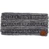 imageCC Winter Fuzzy Fleece Lined Thick Knitted Diagonal Stripes CrissCross Pattern Headband Headwrap HW2060a RibbedBlackGrey Mixed31