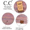imageCC Winter Fuzzy Fleece Lined Thick Knitted Diagonal Stripes CrissCross Pattern Headband Headwrap HW2060a RibbedDk Rose Mixed42