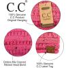 imageCC Winter Fuzzy Fleece Lined Thick Knitted Diagonal Stripes CrissCross Pattern Headband Headwrap HW2060a RibbedOmbre Bubble Gum Pink