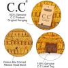 imageCC Winter Fuzzy Fleece Lined Thick Knitted Diagonal Stripes CrissCross Pattern Headband Headwrap HW2060a RibbedOmbre Mustard