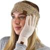 imageCC Winter Warm EcoFriendly Knit Chenille Touchscreen Texting GlovesBeige
