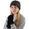 imageCC Winter Warm EcoFriendly Knit Chenille Touchscreen Texting GlovesBlack