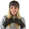 imageCC Winter Warm EcoFriendly Knit Chenille Touchscreen Texting GlovesDark Olive
