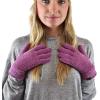 imageCC Winter Warm EcoFriendly Knit Chenille Touchscreen Texting GlovesLavender