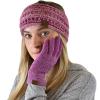 imageCC Winter Warm EcoFriendly Knit Chenille Touchscreen Texting GlovesLavender