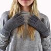 imageCC Winter Warm EcoFriendly Knit Chenille Touchscreen Texting GlovesLight Melange Gray