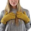 imageCC Winter Warm EcoFriendly Knit Chenille Touchscreen Texting GlovesMustard
