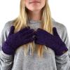 imageCC Winter Warm EcoFriendly Knit Chenille Touchscreen Texting GlovesPurple