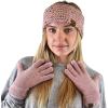 imageCC Winter Warm EcoFriendly Knit Chenille Touchscreen Texting GlovesRose