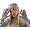imageCC Winter Warm EcoFriendly Knit Chenille Touchscreen Texting GlovesTaupe