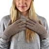 imageCC Winter Warm EcoFriendly Knit Chenille Touchscreen Texting GlovesTaupe
