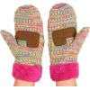 imageCC Winter Warm Knit Soft Fuzzy Lined Cuff Mittens GlovesRainbow Mix