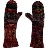 imageCC Winter Warm Knit Soft Fuzzy Lined Cuff Mittens GlovesTribal Blend Red
