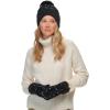 imageCC Women Fuzzy Lined Sequin Fur Pom Beanie ampamp Mitten SetSequin Black
