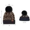 imageCC Women Fuzzy Lined Sequin Fur Pom Beanie ampamp Mitten SetSequin Gold