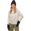 imageCC Women Fuzzy Lined Sequin Fur Pom Beanie ampamp Mitten SetSequin PurpleBlack