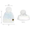 imageCC Women Fuzzy Lined Sequin Fur Pom Beanie ampamp Mitten SetSequin White