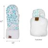 imageCC Women Fuzzy Lined Sequin Fur Pom Beanie ampamp Mitten SetSequin White