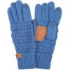 imageCC Women Solid Ribbed Glove with Smart Tips G20G33G80Dk Denim